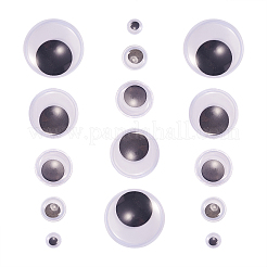 1000pcs 5 Stil schwarz-weiß wackeln Kulleraugen Cabochons DIY Scrapbooking Bastelspielzeug Zubehör KY-CJ0001-44