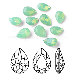 Facettierte Tropfen k9 Glas Strass Cabochons RGLA-I001-18x13mm-032