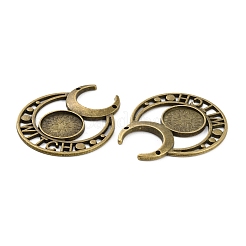 Retro-Anhänger-Cabochon-Fassungen aus Legierung FIND-C032-01AB