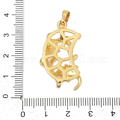 Blumen-Cabochon-Fassungen für Messinganhänger KK-S521-05G