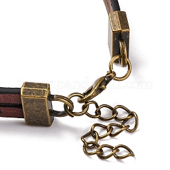 Herstellung eines Armbands aus PU-Leder mit hohlem Kreuz MAK-I020-01A