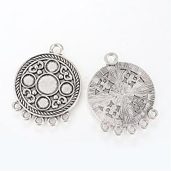 Tibetischen Stil Legierung Kronleuchter Komponente Link Cabochons Fassungen TIBE-S302-18AS-LF
