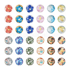 48 Stück 12 Arten durchscheinende Harz-Cabochons RESI-TA0001-44