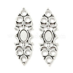 Tibetischer Stil Legierung Fassungen mit Verbinder für Cabochon FIND-B050-13AS