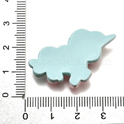 Einhorn undurchsichtige Decoden-Cabochons aus Harz CRES-F034-03