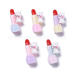 Undurchsichtige süße Tierharz Decoden Cabochons RESI-B024-02C