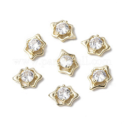 Messing-Mikro pflastern klare Zirkonia Cabochons KK-A174-05G