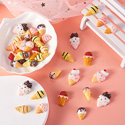 50 Stück 10 Stile Harz-Decoden-Cabochons RESI-CJ0001-230