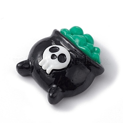 Halloween-Cabochons aus undurchsichtigem Harz X-CRES-B010-01A-01