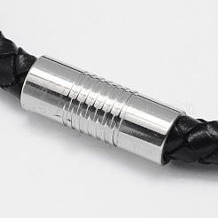 Geflochtenen Lederband Armbänder BJEW-I199-02
