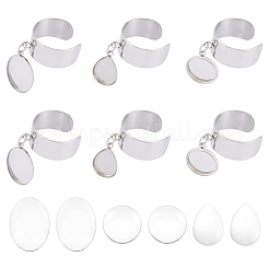 DIY Blanko-Charm-Manschettenring-Herstellungsset RJEW-AB00006