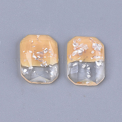 Zwei Ton-Harz-Cabochons X-CRES-T014-06J