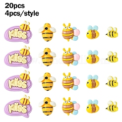 20 Stück 5 Stile undurchsichtige Harz-Decoden-Cabochons CRES-YW0002-18