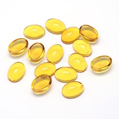 K9 glascabochons ovale cabochons mit flachem rücken GGLA-L002B-03