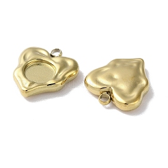 Cabochon-Fassungen für Anhänger aus Edelstahl 304 STAS-H185-09G