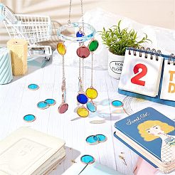 30 Stück farbige Glasmosaikfliesen DIY-OC0009-45F