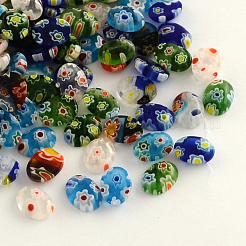 Handgefertigte Millefiori Glas Cabochons LK-R006-12
