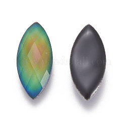 Facettiert Glas Cabochons GLAA-F091-04