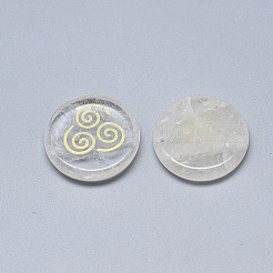 Synthetische Quarzkristall-Cabochons G-T122-37A
