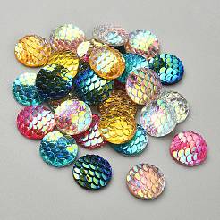 30 Stück 6 Farben Harz Cabochons CRES-YW0001-25
