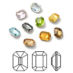 Facettierte k9 glas-strasscabochons GGLA-R042-02A