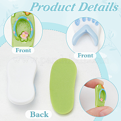 60 Stück 10 Stile undurchsichtige Harz-Decoden-Cabochons RESI-NB0002-08