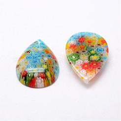 Handgefertigte Millefiori Glas Cabochons LAMP-G121-36