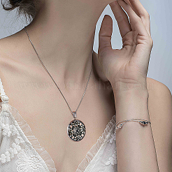 30 Stück Cabochon-Fassungen für Anhänger aus Edelstahl 304 FIND-UN0001-80