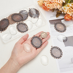 DIY-Set zur Herstellung von ovalen Anhängern DIY-PH0020-80