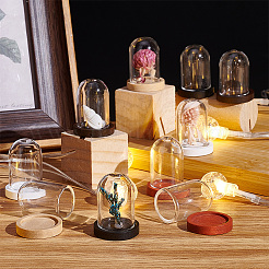 10 Stück Mini-Glaskuppeln AJEW-PH0004-32B