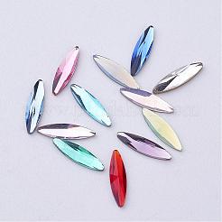 Flacher hinterer k9 glas strass cabochons RGLA-F034-3x11mm-M