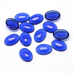 K9 glascabochons ovale cabochons mit flachem rücken GGLA-L002B-05