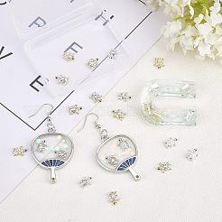 24 Stück 6 Stile Schildkröte Zinklegierung Cabochons MRMJ-OC0002-86