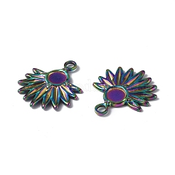 Ionenplattierung (IP) 304 Edelstahl Anhänger Cabochon-Einstellungen STAS-G278-05MC
