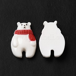 Weihnachtliche Cabochons aus undurchsichtigem Harz RESI-K019-22