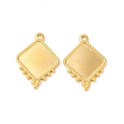 Ionenplattierung (IP) 304 Edelstahl Anhänger Cabochon-Einstellungen STAS-L268-042G