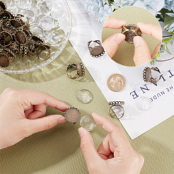 DIY-Set zur Herstellung von Fingerringen mit blanker Kuppel DIY-NB0008-19