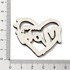 Muttertags-Cabochon aus Holz WOOD-I012-02A