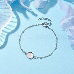 Anlaufbeständige Satellitenketten-Armbandherstellung aus Edelstahl 304 BJEW-JB10587-01