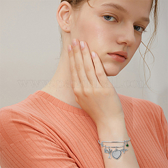 DIY Rohling Geometrie Legierung Charms erweiterbar Kit zur Herstellung von Armreifen BJEW-DC00003