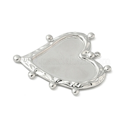 304 Edelstahl Anhänger Cabochon Fassungen für Emaille STAS-L293-02P