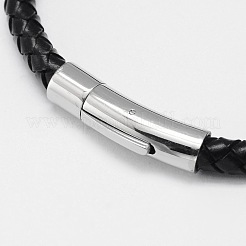 Geflochtenen Lederband Armbänder BJEW-I200-13