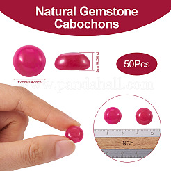 Natürliche weiße Jade Cabochons G-T073-23