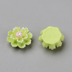 Nachahmung Perlen Harz Cabochons CRES-S301-24