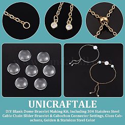 DIY Blanko-Kit zur Herstellung von Kuppelarmbändern DIY-UN0003-94