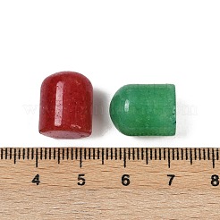 Natürlich gefärbte weiße Jade-Cabochons G-F795-D01