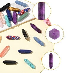 5 шт. натуральных лечебных камней с лавандовым аметистом G-FS0005-83E