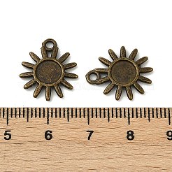 Tibetischer Stil Legierung Anhänger Fassungen MLF1377Y-NF