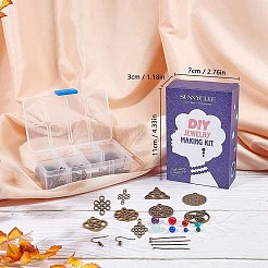 DIY baumeln Ohrring machen Kits DIY-SC0014-04AS