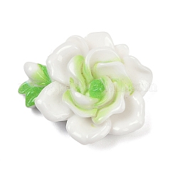 Undurchsichtige Blumen-Cabochons aus Harz RESI-R463-02F